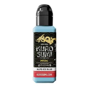 boccetta inchiostro tatuaggio professionale kuro sumi imperial colore alps ice blue blu ghiaccio alpino boccetta 44ml conforme reach
