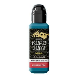 Flacone inchiostro grigio profondo tattoo Kuro Sumi Imperial Alps Shadow V2 linea REACH.