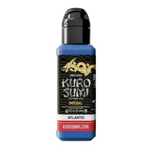boccetta inchiostro tatuaggio professionale kuro sumi imperial colore atlantic blue blu oceano boccetta 44ml conforme reach