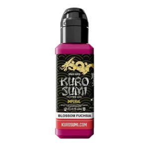 boccetta inchiostro tatuaggio professionale kuro sumi imperial colore blossom fuchsia fucsia acceso boccetta 44ml conforme reach