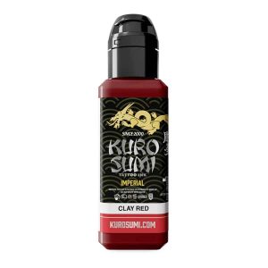 Flacone inchiostro rosso argilla tattoo Kuro Sumi Imperial Clay Red linea REACH.