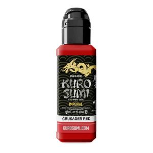 boccetta inchiostro tatuaggio professionale kuro sumi imperial colore crusader red rosso crociato boccetta 44ml conforme reach