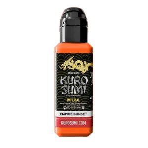 boccetta inchiostro tatuaggio professionale kuro sumi imperial colore empire sunset arancio tramonto boccetta 44ml conforme reach