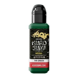 boccetta inchiostro tatuaggio professionale kuro sumi imperial colore fir green verde abete boccetta 44ml conforme reach
