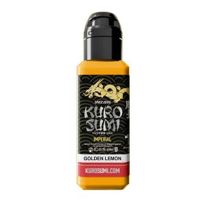 boccetta inchiostro tatuaggio professionale kuro sumi imperial colore golden lemon boccetta 44ml conforme reach