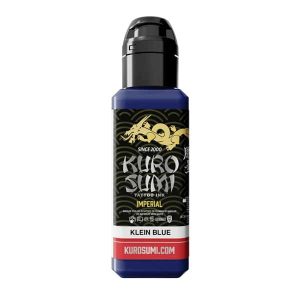 boccetta inchiostro tatuaggio professionale kuro sumi imperial colore klein blue blu elettrico boccetta 44ml conforme reach