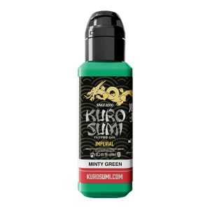 boccetta inchiostro tatuaggio professionale kuro sumi imperial colore minty green verde menta boccetta 44ml conforme reach