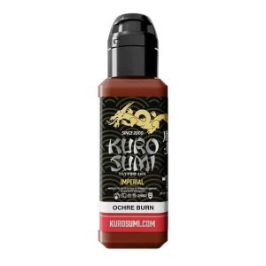 boccetta inchiostro tatuaggio professionale kuro sumi imperial colore ochre burn ocra bruciata boccetta 44ml conforme reach