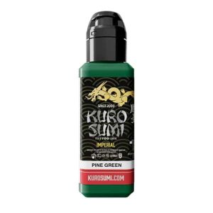 boccetta inchiostro tatuaggio professionale kuro sumi imperial colore pine green verde pino boccetta 44ml conforme reach