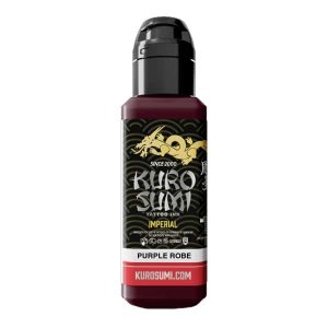 boccetta inchiostro tatuaggio professionale kuro sumi imperial colore purple robe viola intenso boccetta 44ml conforme reach