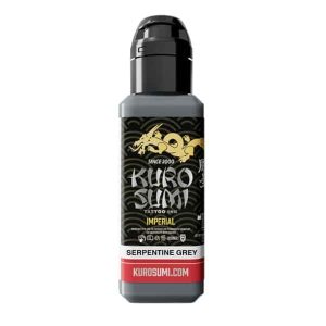 boccetta inchiostro tatuaggio professionale kuro sumi imperial colore serpentine grey grigio serpentino boccetta 44ml conforme reach