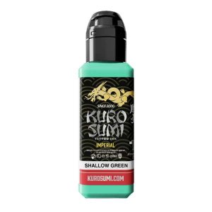 boccetta inchiostro tatuaggio professionale kuro sumi imperial colore shallow green verde acqua boccetta 44ml conforme reach