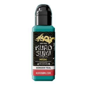 Flacone inchiostro teal verde-azzurro tattoo Kuro Sumi Imperial Songshi Teal linea REACH.