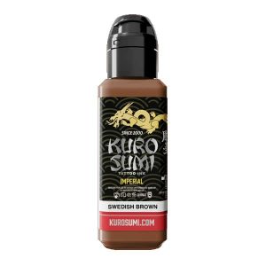boccetta inchiostro tatuaggio professionale kuro sumi imperial colore swedish brown marrone svedese boccetta 44ml conforme reach