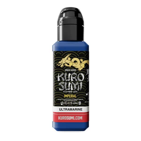 boccetta inchiostro tatuaggio professionale kuro sumi imperial colore ultramarine blu oltremare boccetta 44ml conforme reach