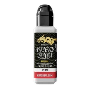 boccetta inchiostro tatuaggio professionale kuro sumi imperial colore white bianco boccetta 44ml conforme reach
