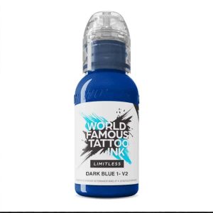 boccetta inchiostro blu scuro professionale world famous limitless colore dark blue 1 v2 conforme reach 30ml