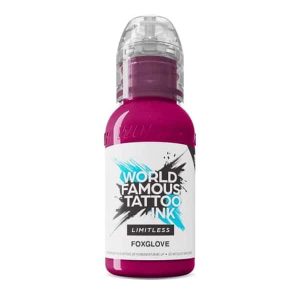 boccetta inchiostro malva tattoo world famous limitless colore foxglove conforme reach 30ml