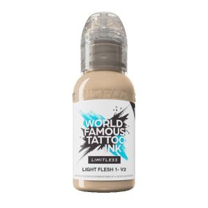 boccetta inchiostro color carne tattoo world famous limitless colore light flesh 1 v2 conforme reach 30ml