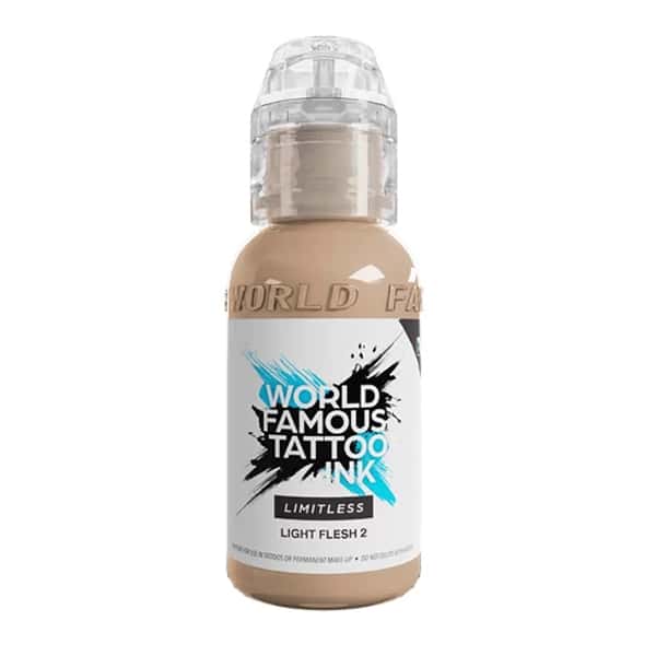 boccetta inchiostro verde chiaro per tatuaggi world famous limitless colore pastel green 1 conforme reach 30ml