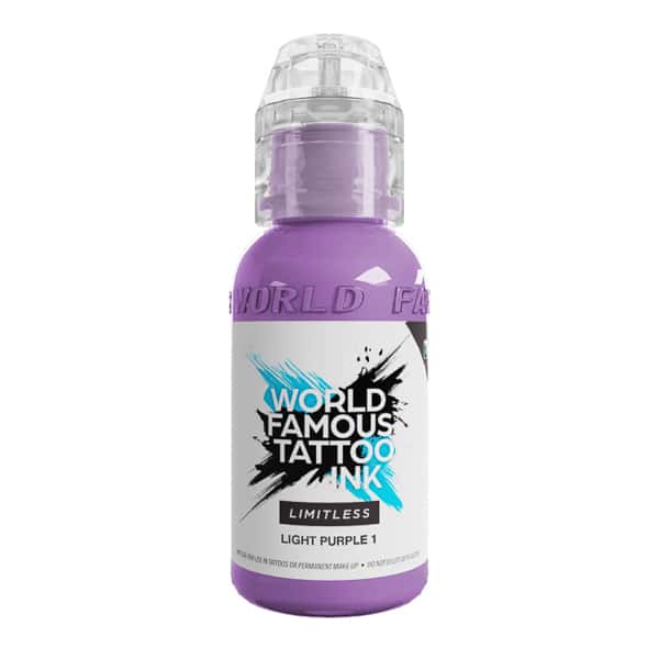 boccetta inchiostro lilla tattoo world famous limitless colore light purple 1 conforme reach 30ml
