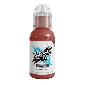 boccetta inchiostro tattoo grigio terra world famous limitless colore medium clay 1 conforme reach 30ml