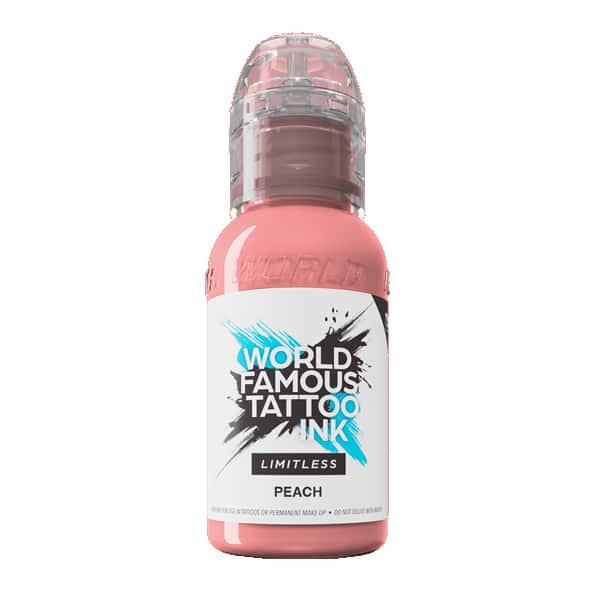 boccetta inchiostro pesca per tatuaggi world famous limitless colore peach 30ml conforme reach