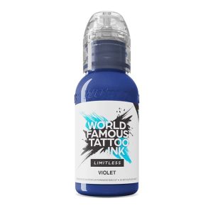 boccetta inchiostro viola tattoo world famous limitless colore violet conforme reach 30ml