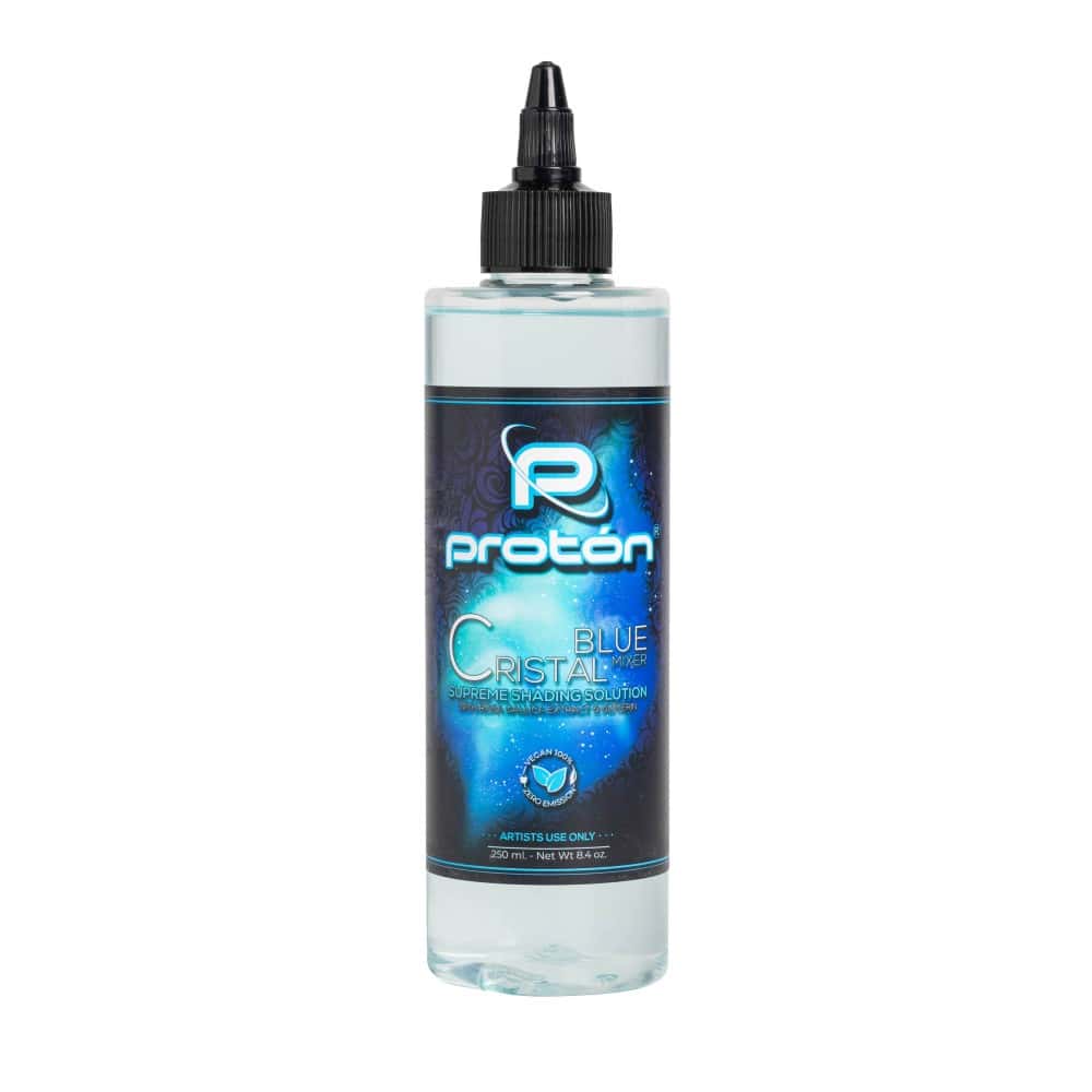 Proton Cristal Mixer Blu diluente per inchiostri tatuaggio professionale 250ml