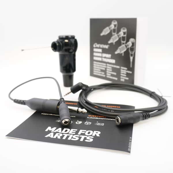Cheyenne Hawk Thunder macchinetta per tatuaggi rotativa professionale nera e arancione