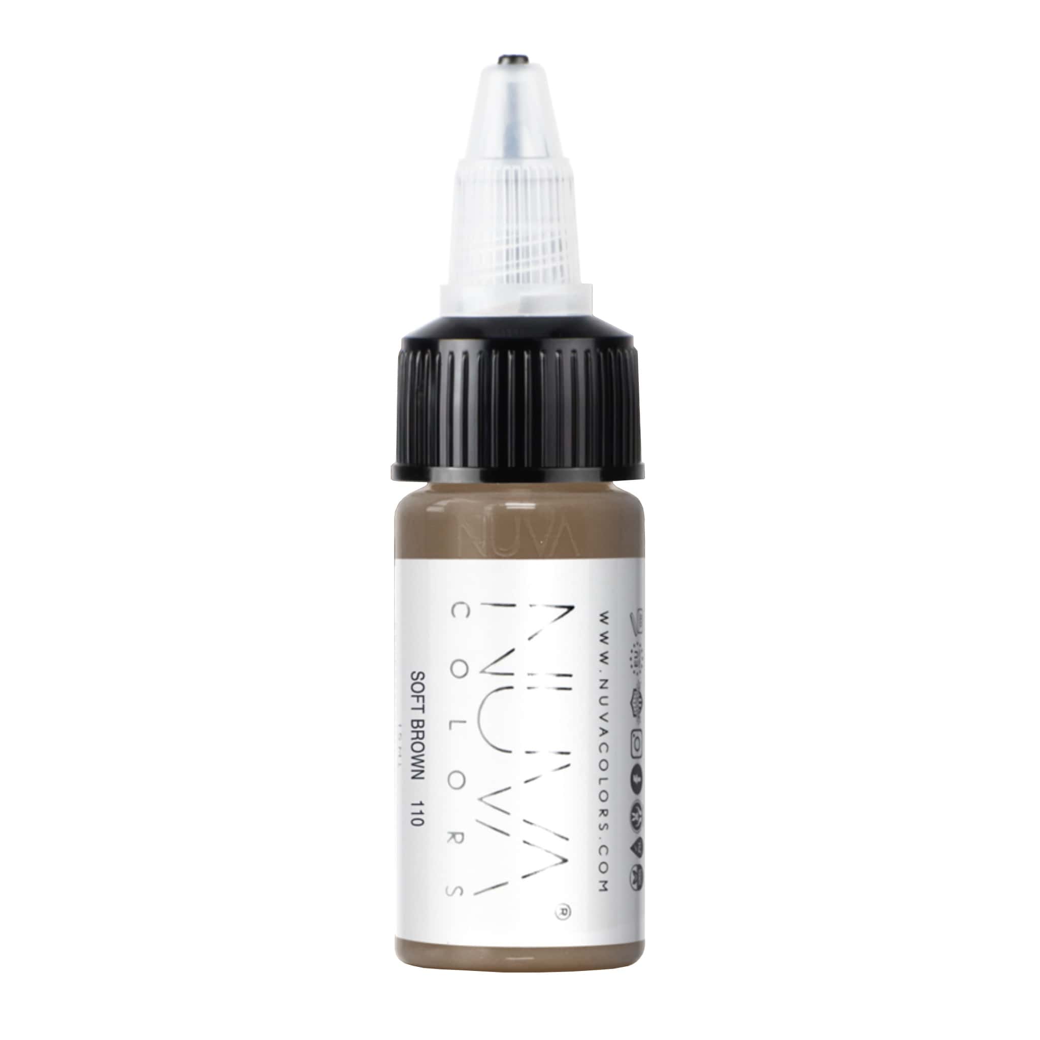 Pigmenti per PMU Nuva Colors Soft Brown 110 certificato REACH