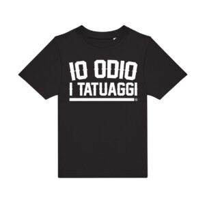 t-shirt tatuaggi oversize nera io odio i tatuaggi family affair made in italy