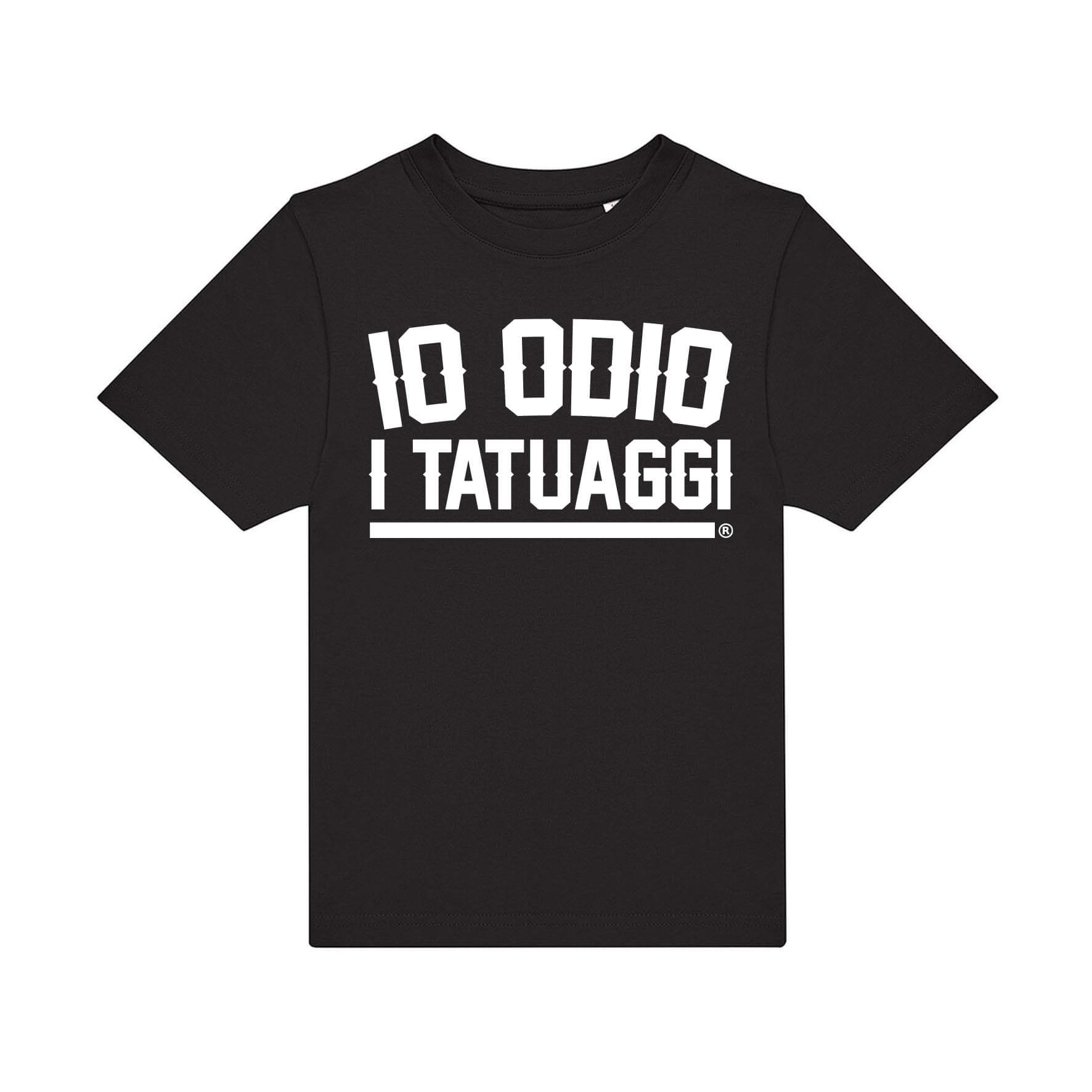 t-shirt tatuaggi oversize nera io odio i tatuaggi family affair made in italy