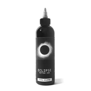 boccetta maxi formato eclispe total black inchiostro nero tattoo conforme reach 260ml per linee sfumature e riempimenti